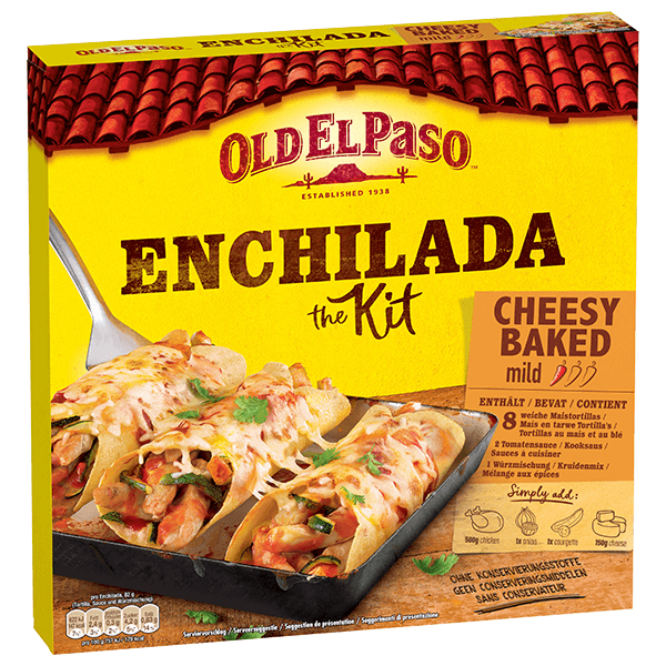 Kit d'enchiladas cuites au four au fromage doux Old El Paso, 657 g